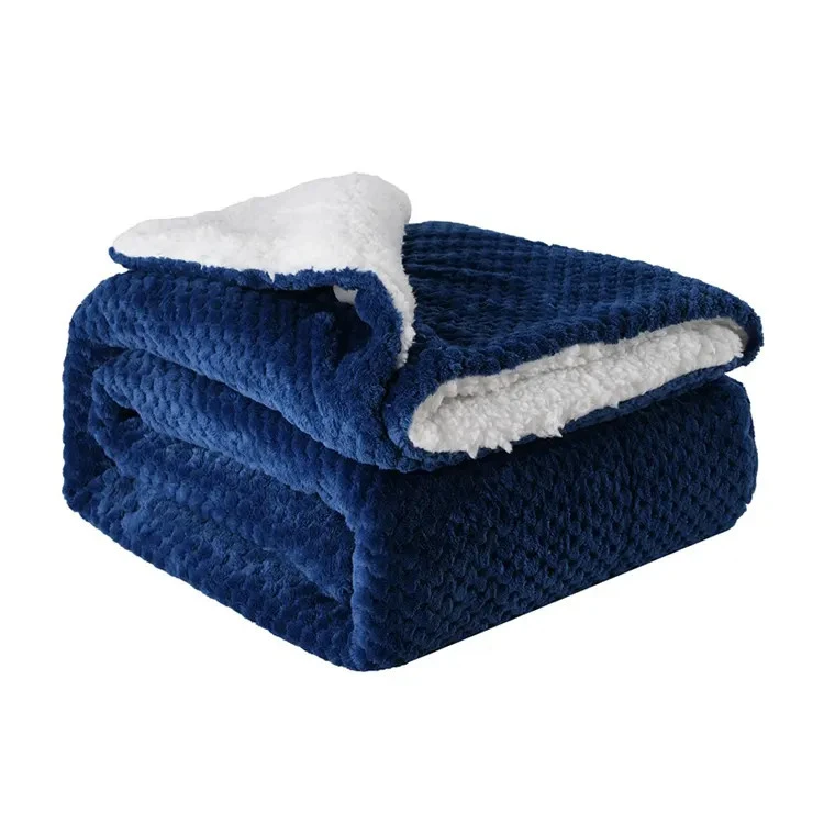100 procent polyester 3D print sherpa tæppe