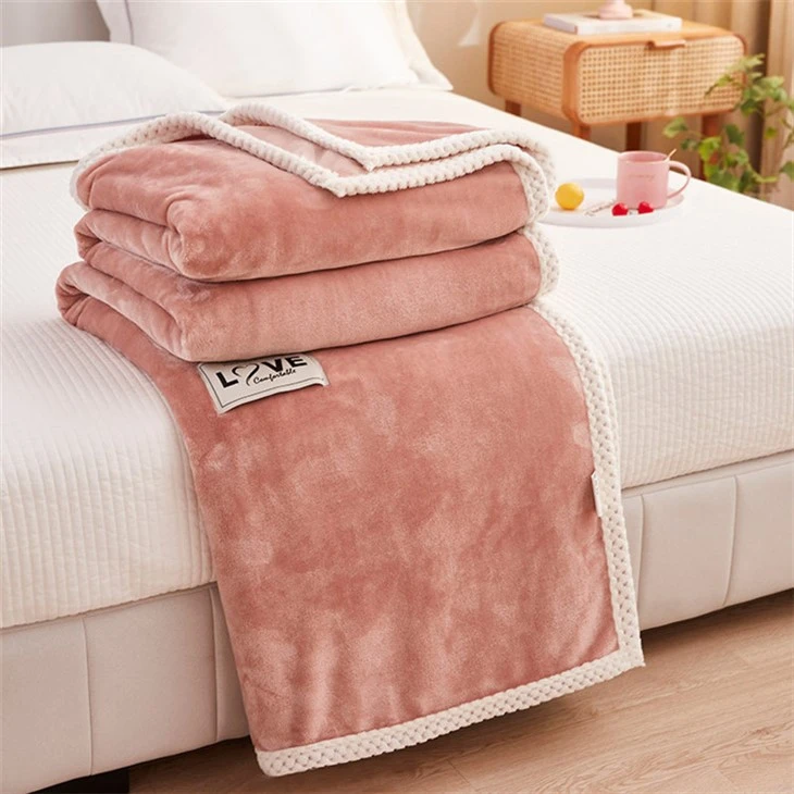100 procent polyester mikrofiber Coral Fleece tæppe