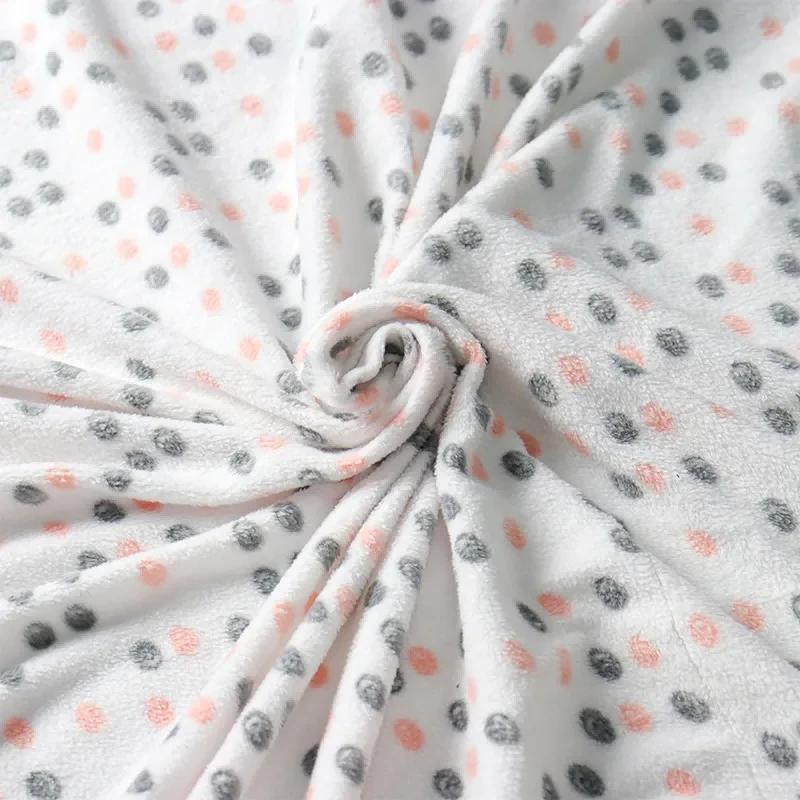 Polar fleece stof med 100% polyester tryk