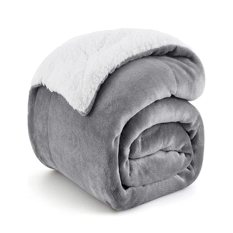 Sherpa tæppe i 100% polyester