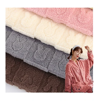 3D Jacquard Sherpa Fleece stof