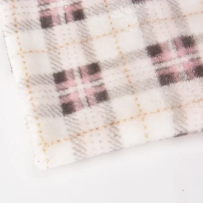 Ternet trykt flannel koralstof
