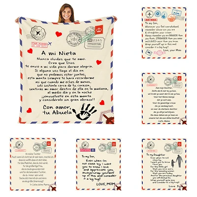 Custom Pattern Letter Blanket