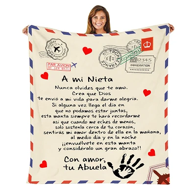 Custom Pattern Letter Blanket