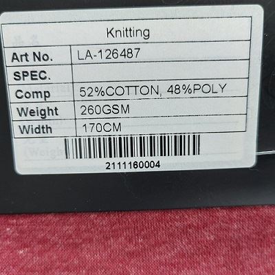 Heavyweight french terry fabric