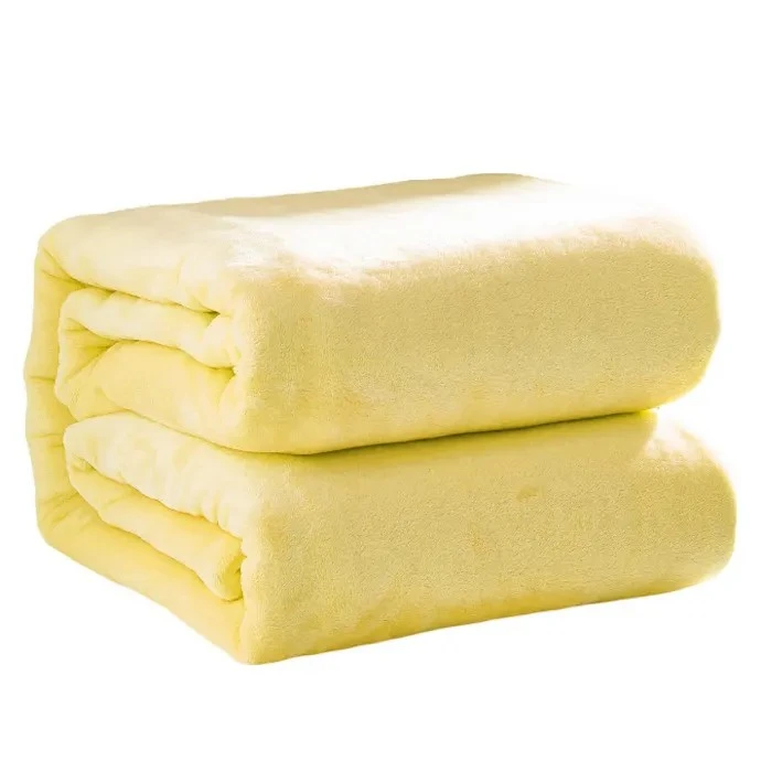 yellow sherpa blanket