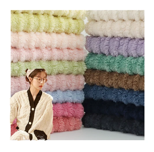 Jacquard strikke sherpa stof