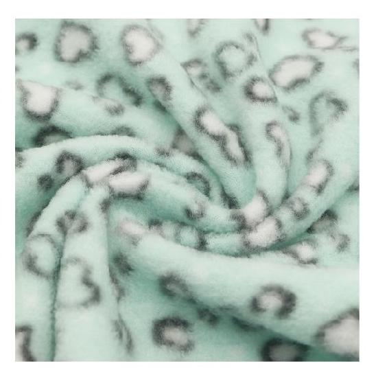 Leopard print polar stof