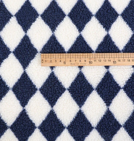 Den ene sideprint Sherpa fleece stof til tøj