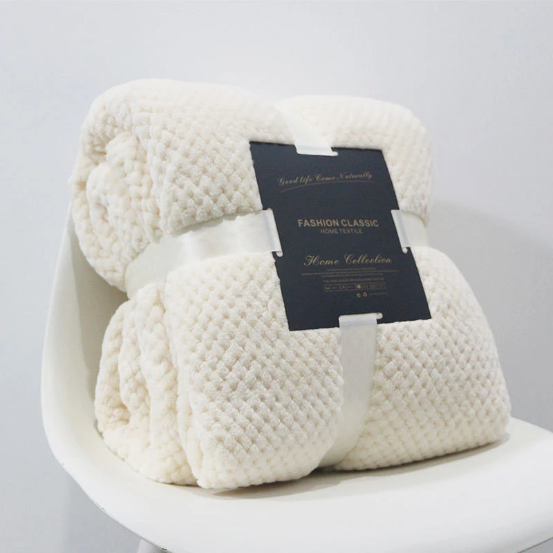 Ananas ternet Jacquard Sherpa tæppe