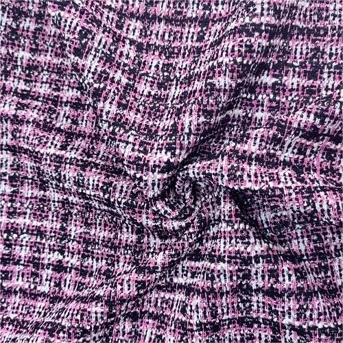 Plaid strikket Jacquard stof