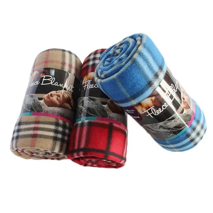 Plaid Polar Fleece tæppe