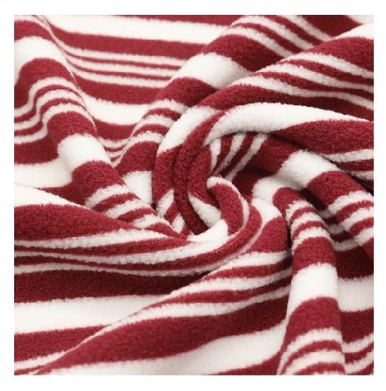 Dobbeltfarvet strikket Polar Fleece stof