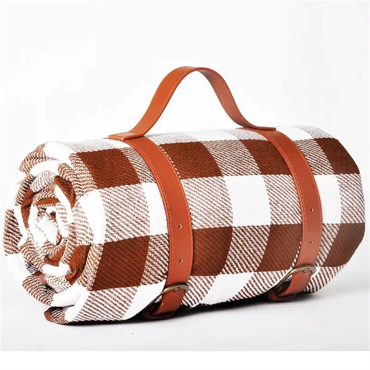 China Red Gingham Picnic Blanket