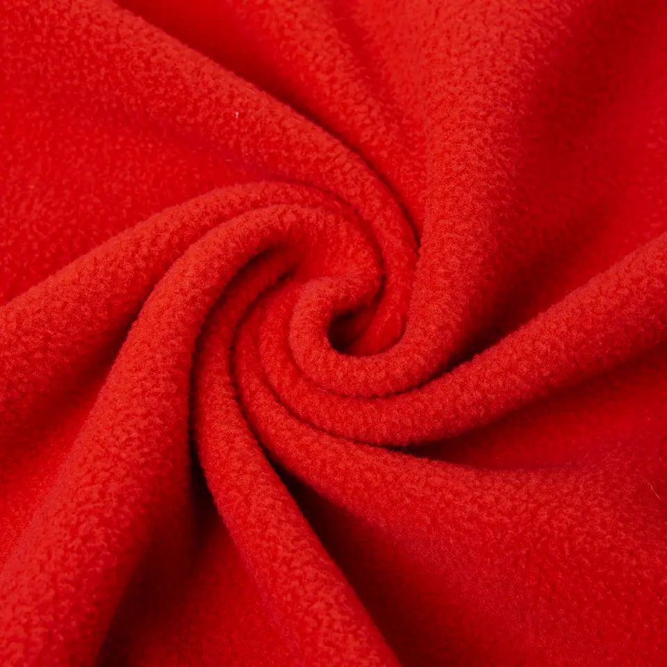 Rød polær fleece tæppe