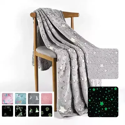 100% polyester lysende tæppe