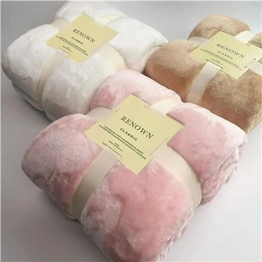 100% polyester koralflanel fleece tæppe