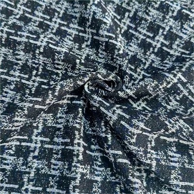 Strik Jacquard stof til kjole