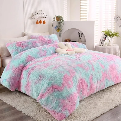 Tie Dye PV Sherpa Fleece tæppe