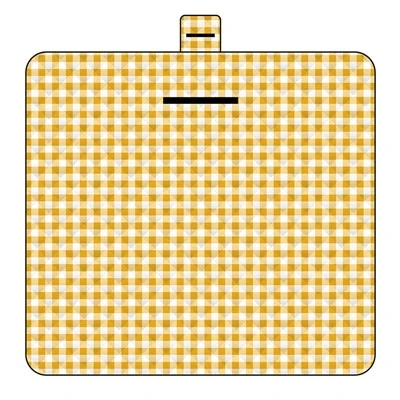 Gul plaid picnicmåtte