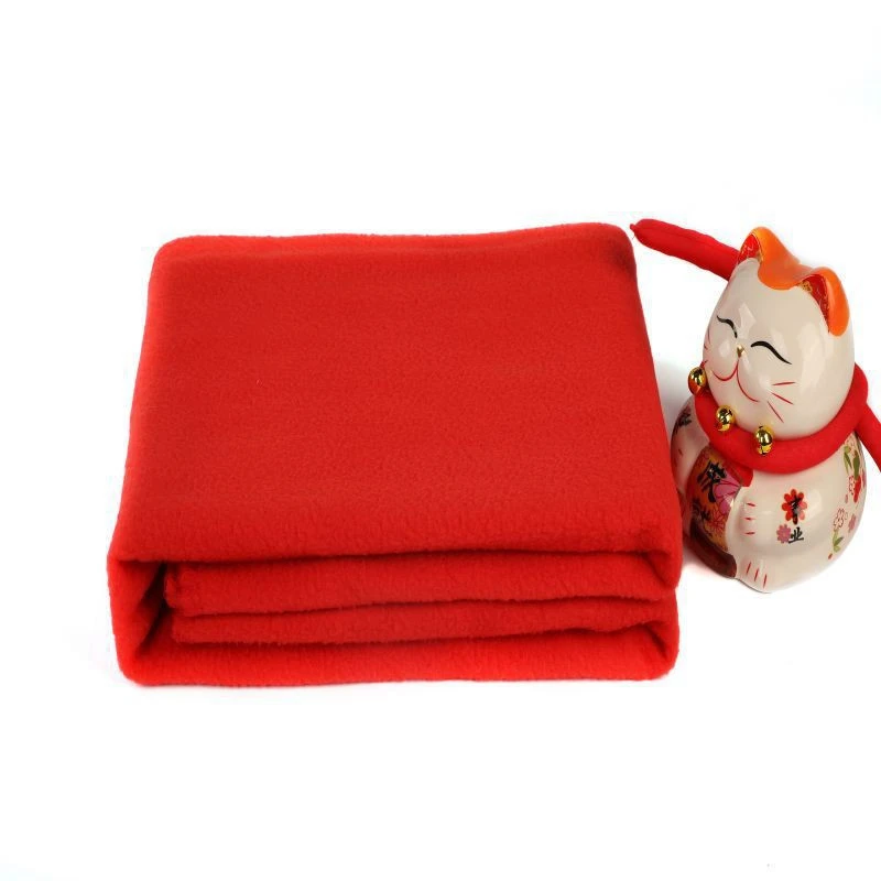 Solid mønster bomuldsstof Polar Fleece Blanekt