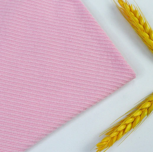 Spandex Solid Rib Knit Fabrics made in China     
