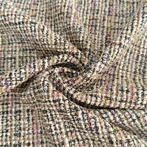 Stretchgarn farvet Jacquard stof