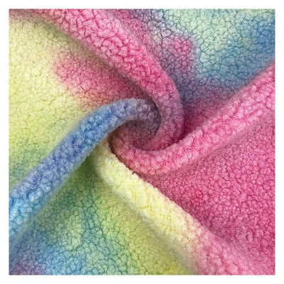 Tie Dye Sherpa Fleece stof