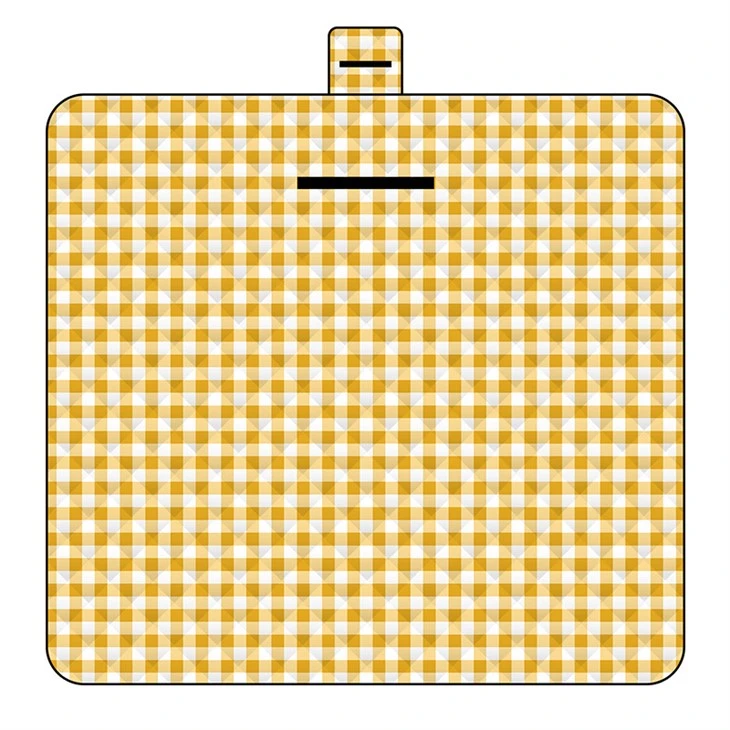 Gul plaid picnicmåtte
