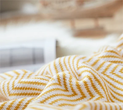 Acrylic Throw Blanket With Tassels