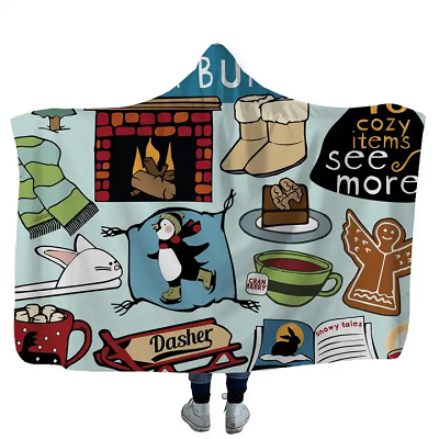 Hoodie -tæppe overdimensioneret
