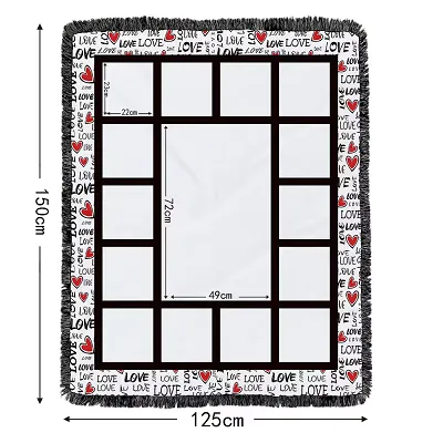 Sublimation Blanket With Tassel